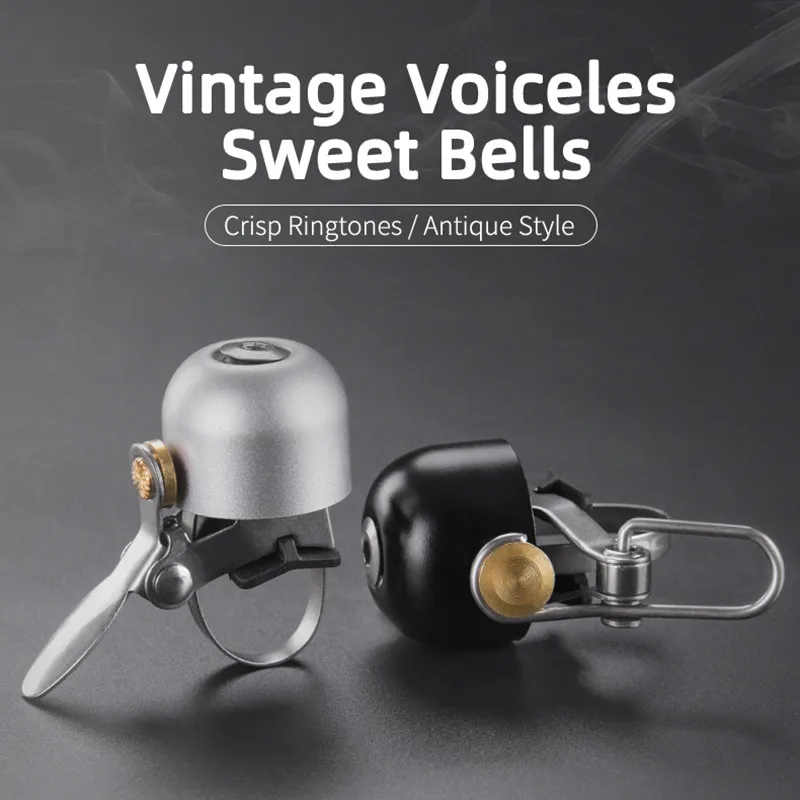 Bicycle Bell ROCKBROS Bike Bell Cycling Ring Bicycle Retro Classical Bells Clear Sound Quality MTB Road Safety Warning Alarm Bike Bells bicycle bell