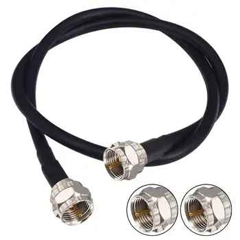 

F Male Antenna Cable Low Loss RG58 Coax Cable with F-Type Pin Plug Socket Male Connectors RF Coaxial Coax Extension Cable