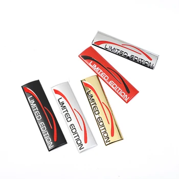 

Car Styling Deluxe Limited Edition 3D Metal Sticker Emblem Car Body Trunk Decoration Emblem For BMW Audi A4L A6 Accessories