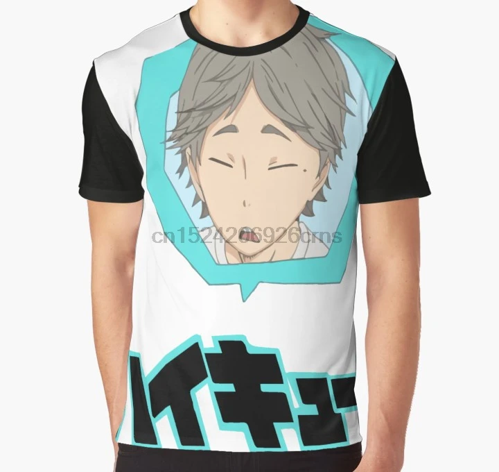 All Over Print 3D Tshirt Men Funny T Shirt Haikyuu!! - Karasuno - Sugawara Koushi Sticker