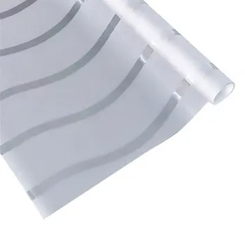 

Custom Size Waves Stripes Window Film No-Glue Static Decorative Privacy Window Films for Home Office Meeting Room raamfolie