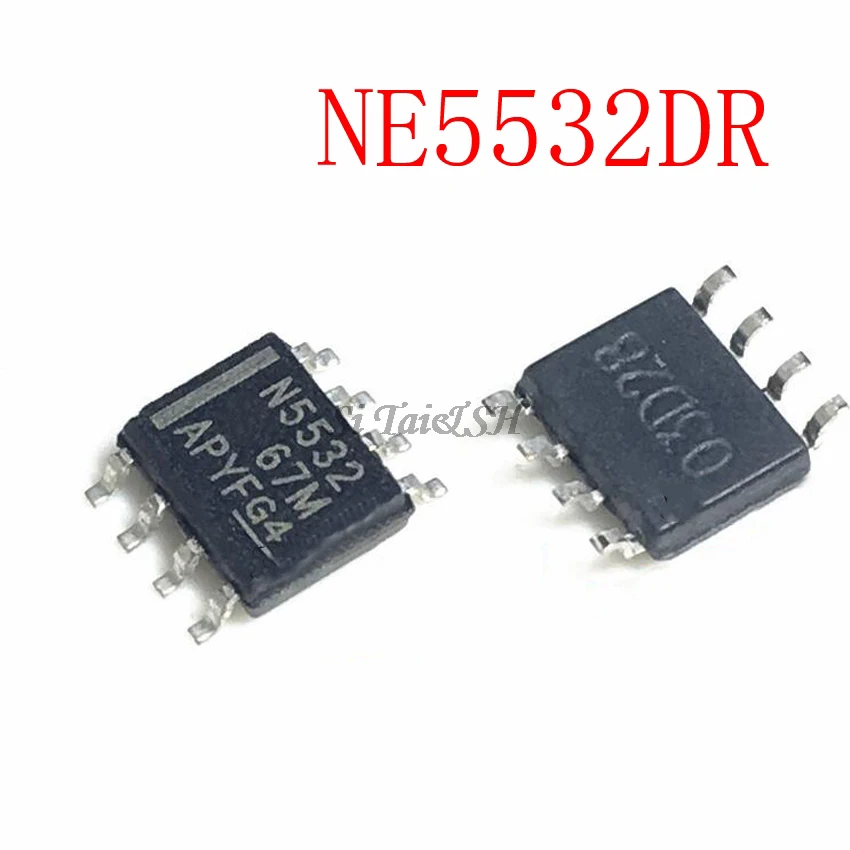 100PCS NEW NE5532DR NE5532 SOP-8 Dual Low Noise Op- IC #D3