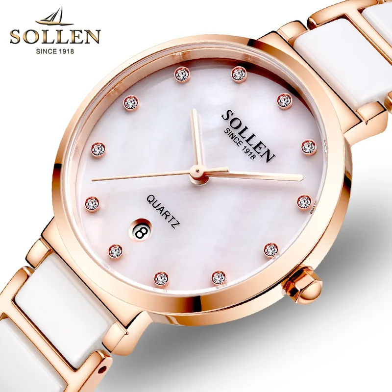 Buy SOLLEN Square Dial Watches For Women, Rose Gold Vintage Stylish Ladies Watches, 30M Waterproof & Stainless Steel Case, Casual & Dainty Wrist Watch For Women, Luxury Gift For Her At 10 thumbnail image