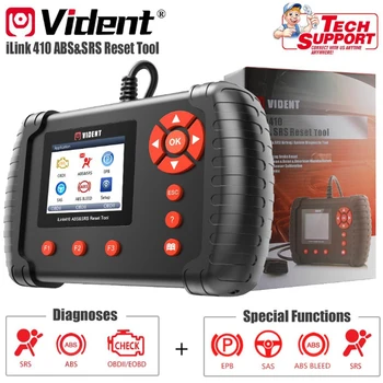 

Vident iLink410 ABS & SRS & SAS Reset Tool OBDII Diagnostic Tool Scan Tool Support SRS SAS EPB ABS Bleeding Function