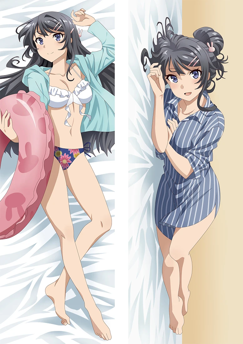 Негодяй не мечтать с изображением кролика Банни Семпай Косплэй Подушка Dakimakura