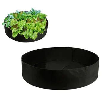 

1pc 90x30cm Felt Planting Barrel Indoor Outdoor Round Planting Bag Non-woven Portable Rural Garden Seedling Cultivation Bag