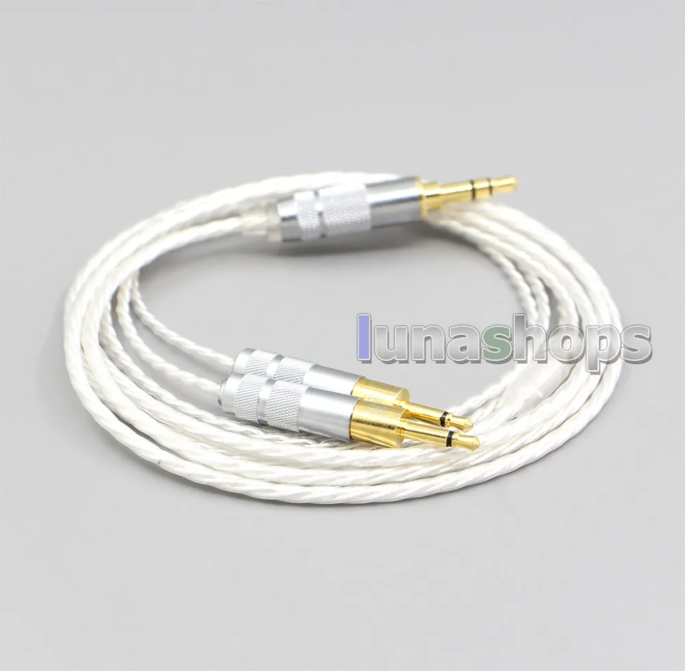 LN006645 3 5mm XLR 4 4mm 2 5mm Hi Res Silver Plated 7N OCC Earphone Cable For Sennheiser HD700 Headphone