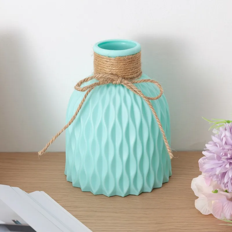 European-style Plastic Vase Home Decoration Anti-ceramic Wedding Decoration Unbreakable for Artificial Flower Creativity Home