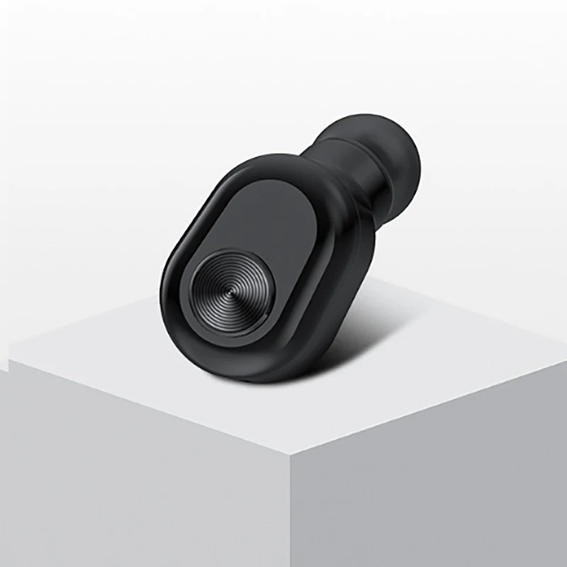 Новые беспроводные bluetooth-наушники BL1, мини bluetooth-гарнитура, беспроводные наушники для телефона с зарядным устройством 2200 мАч - Цвет: Черный