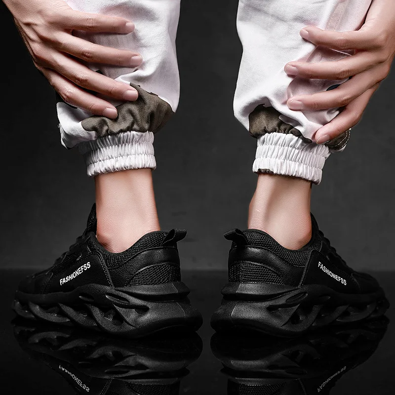 Мужская Спортивная обувь из сетчатого материала; Повседневная Удобная мужская обувь для бега; модная дышащая обувь для тренировок; Прямая поставка; KLYWOO
