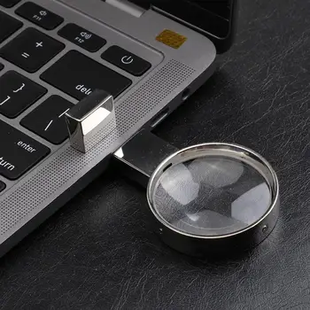 

Magnifying Glass Mobile Phone Storage Tray Computer Storage With Breathing Light Universal Mobile And Computer