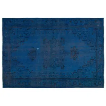 

Handmade Blue Vintage Overdyed Turkish Area Rug 176x255 Cm-5'9''X8'4''