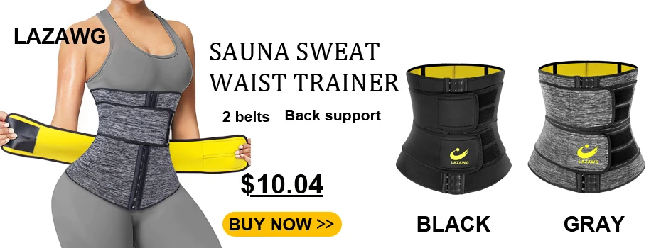 LAZAWG Neoprene Sauna Waist Trainer Corset Sweat Belt for Women Weight Loss Compression Trimmer Workout Fitness Hot Thermo Girdl best tummy control shapewear