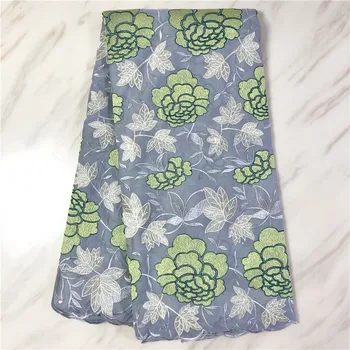 

African cotton lace fabric 5 yards nigerian swiss lace fabric for dress high quality swiss voile lace in switzerland! TL30911