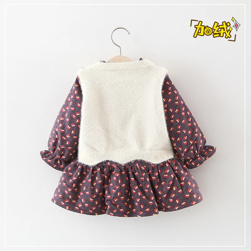 

Plus Velvet with Furry Waistcoat Two Case 2018 Winter Fleece Lining Childrenswear