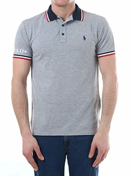 

Ralph Lauren Custom Slim Fit Polo T Shirt Grey 710753174-001
