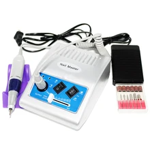 Мощная Электрическая дрель для ногтей, 30000 об/мин, пилки для ногтей, инструмент с насадками для педикюра, серебряное оборудование для маникюра для домашнего использования, 30000 об/мин