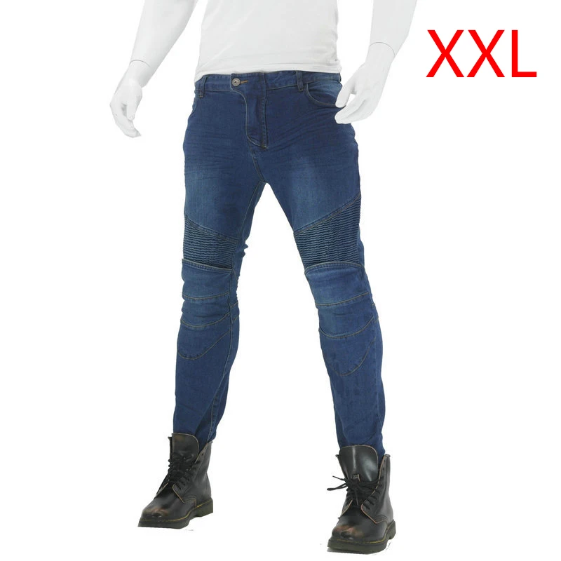 

Comfortable Pants+knee pads Anti-Fall Motorcycle Trousers Combat Skinny Cargo