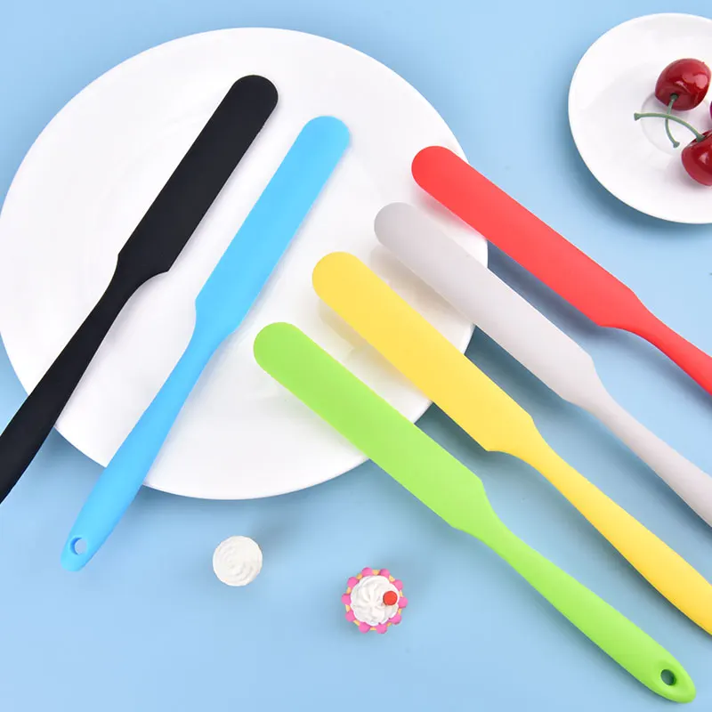 Silicone Spatula One piece Silicone Long Spatula Cream Spatula Long