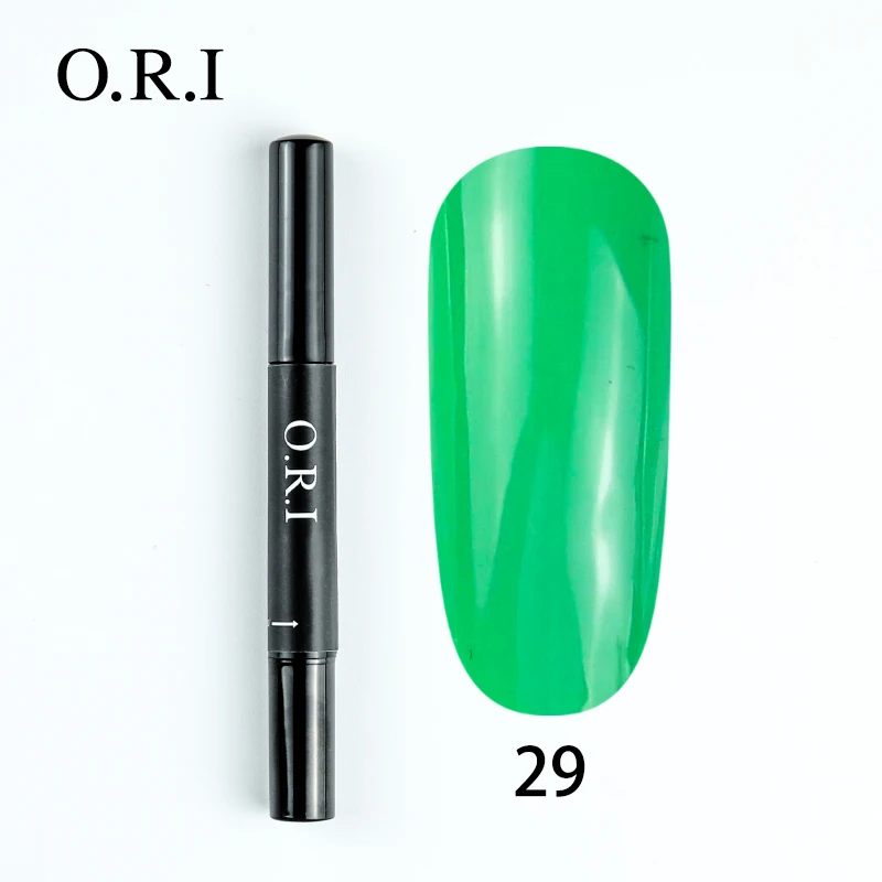 ORI 3 в 1 лак для ногтей ручка один шаг дизайн ногтей Гель-лак Гибридный 36 цветов легко использовать УФ Гель-лак для ногтей Отмачивание Гель-лак для ногтей - Цвет: 29