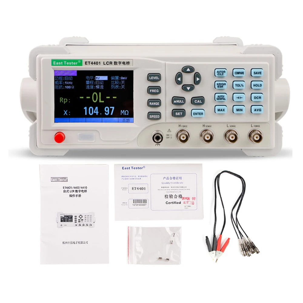 ET4401/ET4402/ET4410 Настольный Цифровой LCR измеритель сопротивления емкости сопротивление Сопротивление Емкость индуктивность измерительный инструмент