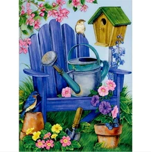 

DIY Diamond Embroidery Flowers 5D Diamond Art Crystal Rhinestone Diamond Painting Technology Mosaic Kits Flower Garden Birds