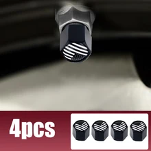 

4pcs American Dustproof Caps USA Flag Car Truck Wheel Tire Valve Stem Cap Screw Covers Exterior Parts Car Styling Accessories