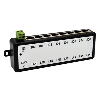 

AMS-8 Ports Poe Injector Poe Splitter for Cctv Network Poe Camera Power Over Ethernet Ieee802.3Af