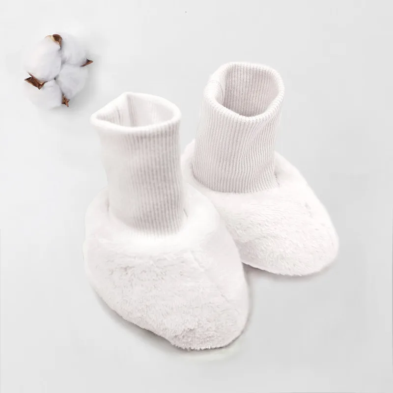 Thickening Socks Уплотненные теплые Нескользящие варежки для детей от 0 до 12 месяцев, теплые зимние хлопковые перчатки для малышей, удобные высококачественные варежки для новорожденных - Цвет: Thickening Socks