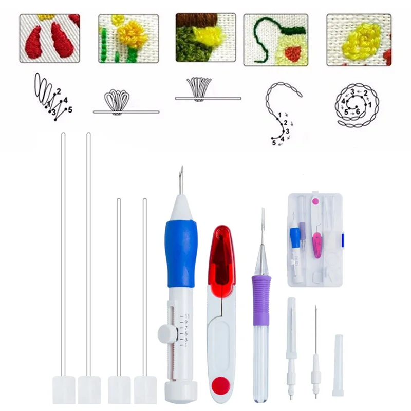Волшебные поделки, ручная вышивка, ручка, патч для вязания, набор инструментов для шитья, игла SEP99