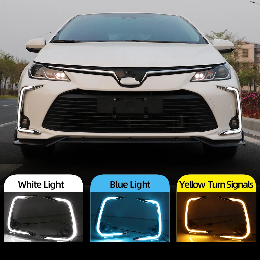 Car Flashing 1 Pair For Toyota Corolla 2019 2020 2021 Turn Yellow