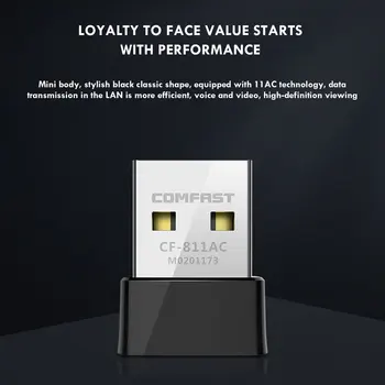 

CF-WU811AC Portable WIFI Dual Frequency 650M Desktop ComPUter Wireless Network Card WIFI Extender Adapter