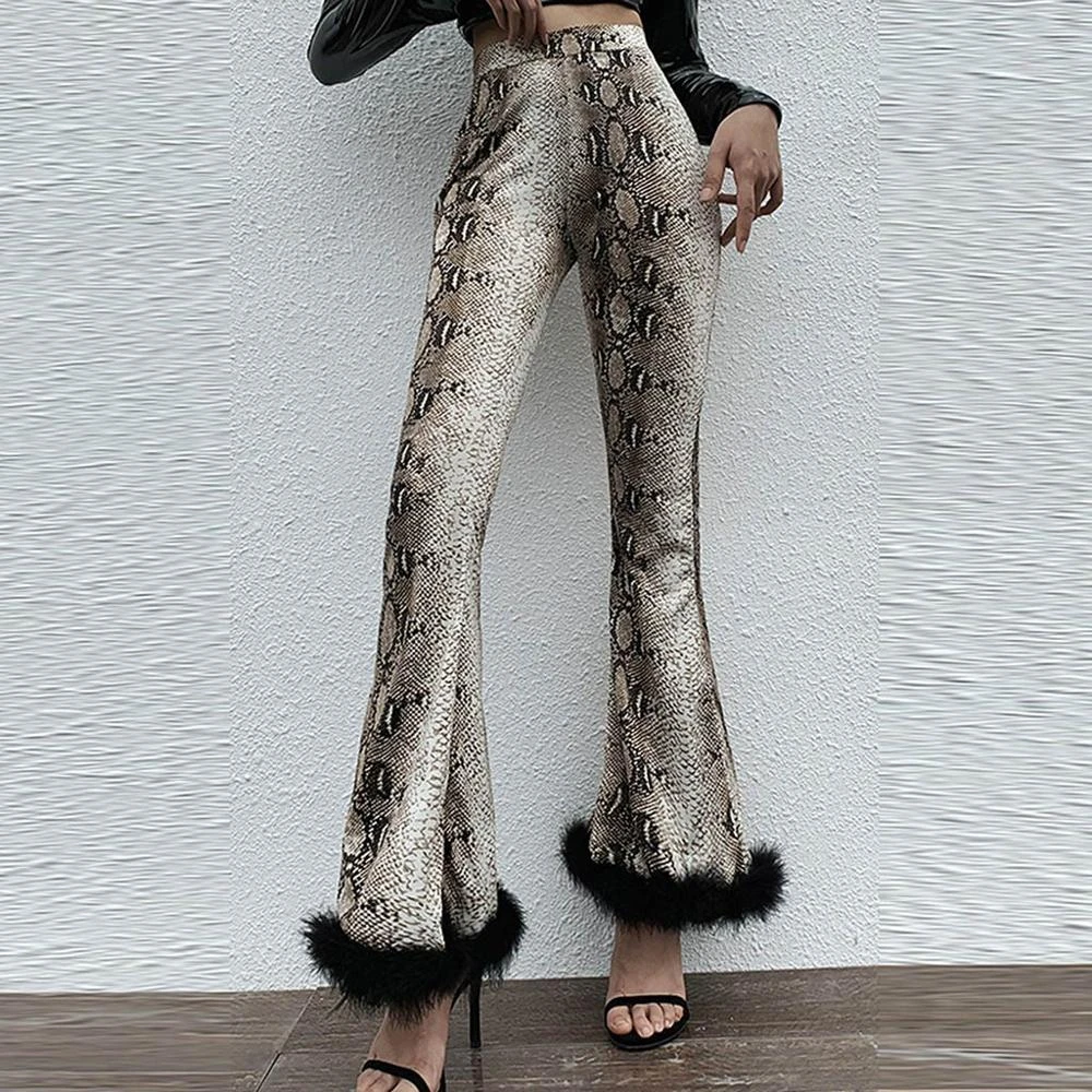 snake flare pants