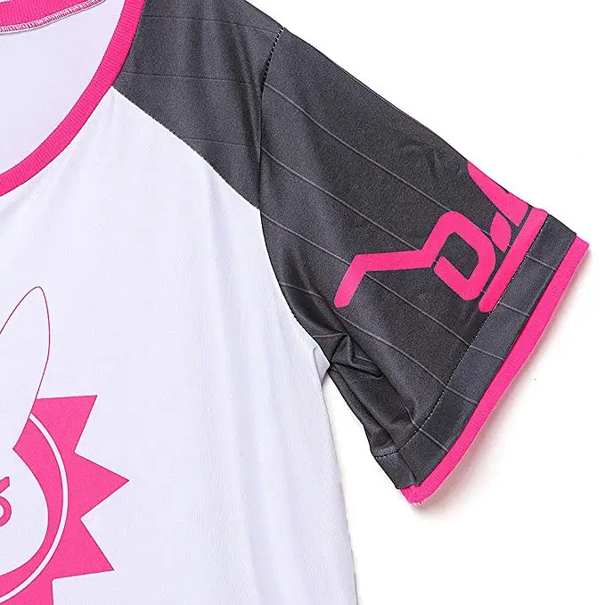 DVA-camiseta-Hana-Cosplay-manga-corta-conejito-gr-fico-Tee