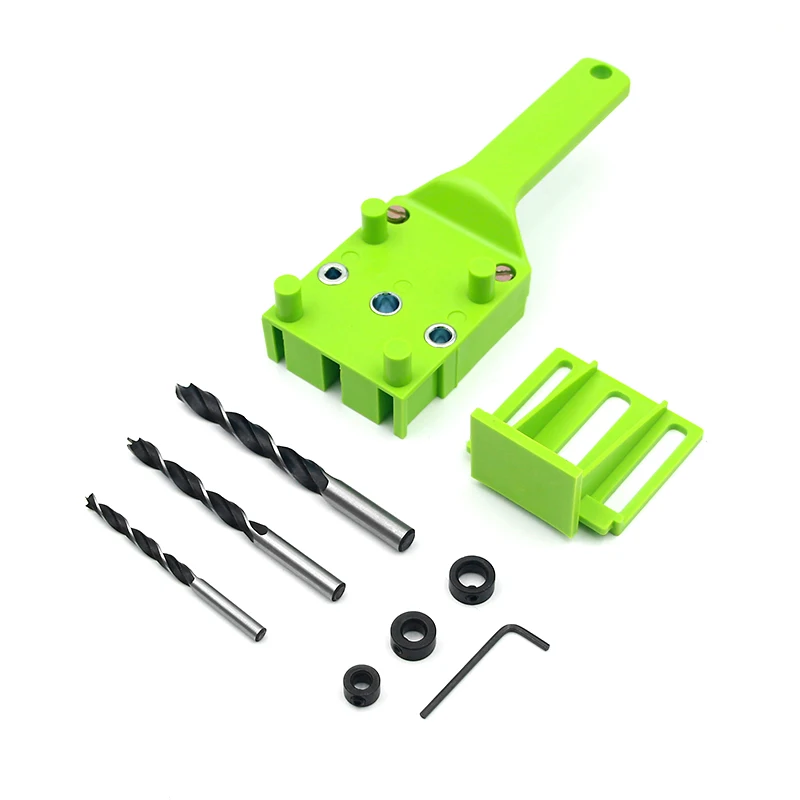 8pcs Self-centering  Doweling Jig  Dowel  Tools  6/8/10mm Pocket Hole Jig Joints Puncher Drill Guide For Carpentry Woodworking