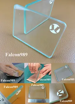 

1pc Leather Craft Glass Smoothing Slicker Burnisher Creaser Cutting Carving Mat Tool - Carving Stamping Stylus Spoon Embossing