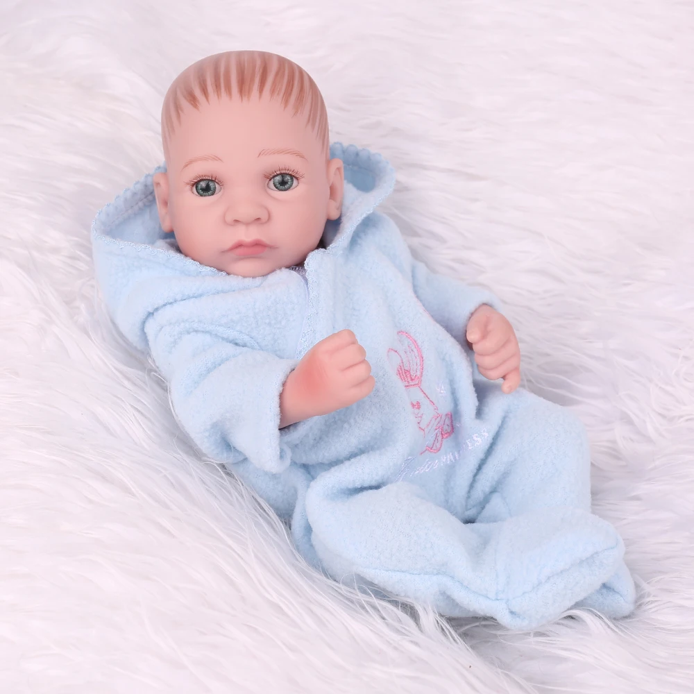 Миниатюрные куклы Reborn 11 дюймов Кукла Baby Boy мягкое тело винил силикон кукла для