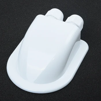 

New White Roof Wire Entry Gland Box Accessories Double Hole Solar Panel Cable