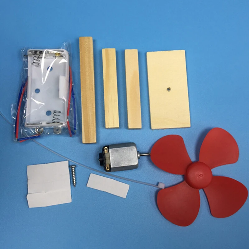 DIY школьное изобретение собранный Электрический веер научная физика начальная