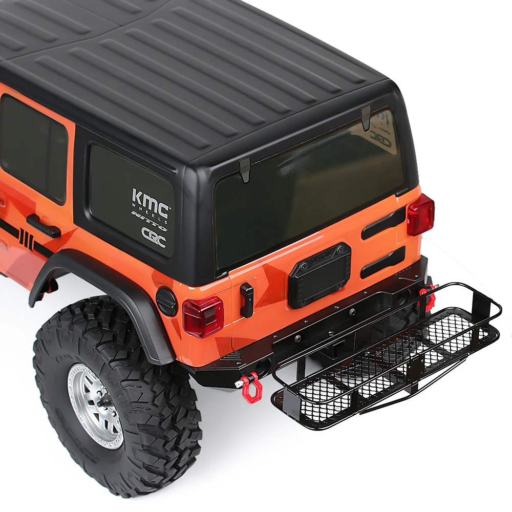 INJORA RC Scale Rear Hitch Carrier Back Bucket for 1:10 RC Crawler Axial SCX10 90046 AXI03007 TRX4 D90 TF2 Black 
