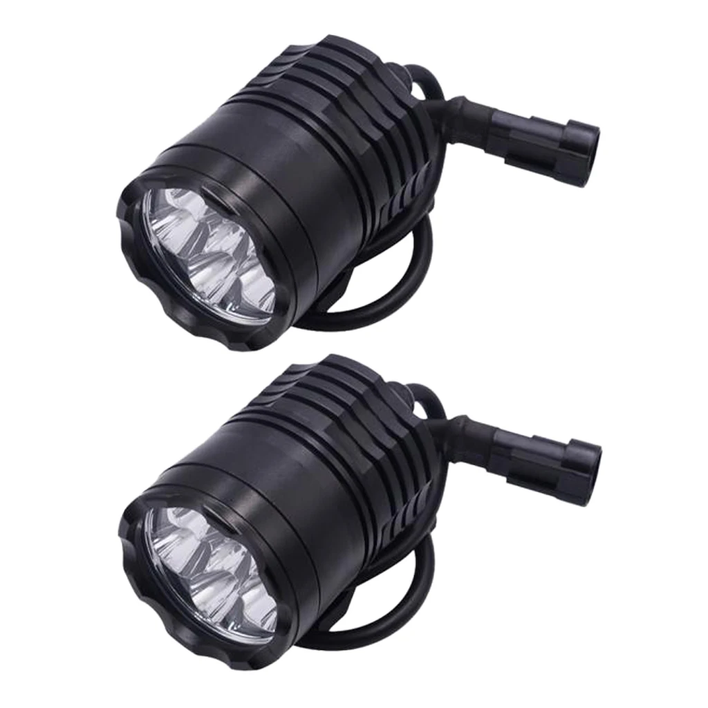 2 шт мотоциклетный скутер 6x5 W светодиодный передний головной фонарь с выключателем