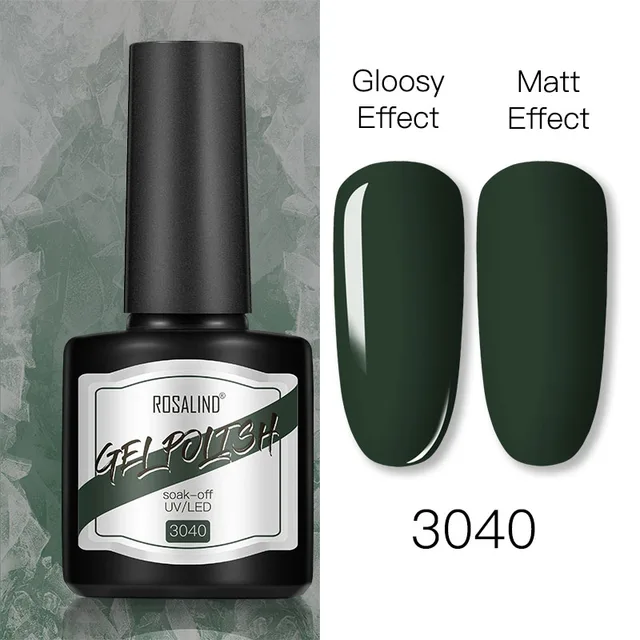 ROSALIND 8ml Gel Nail Polish Shiny Matte Effect Gel Polish For Manicure Nail Art Design Semi Permanent Painting Varnishes Gel RS17-3040