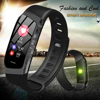 

BINSSAW Smart Watch Men Band Color LCD Screen Fitness Bracelet IP67 Waterproof Smart Band Heart Rate IOS Android Phone Watches