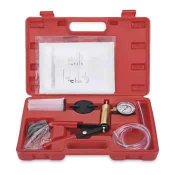 

Hand Held Vacuum Pump Tester Set And Brake Bleeder Kit Car Motorbike Self Vacuum Pump Screw Adapter With Vacuum Gauge