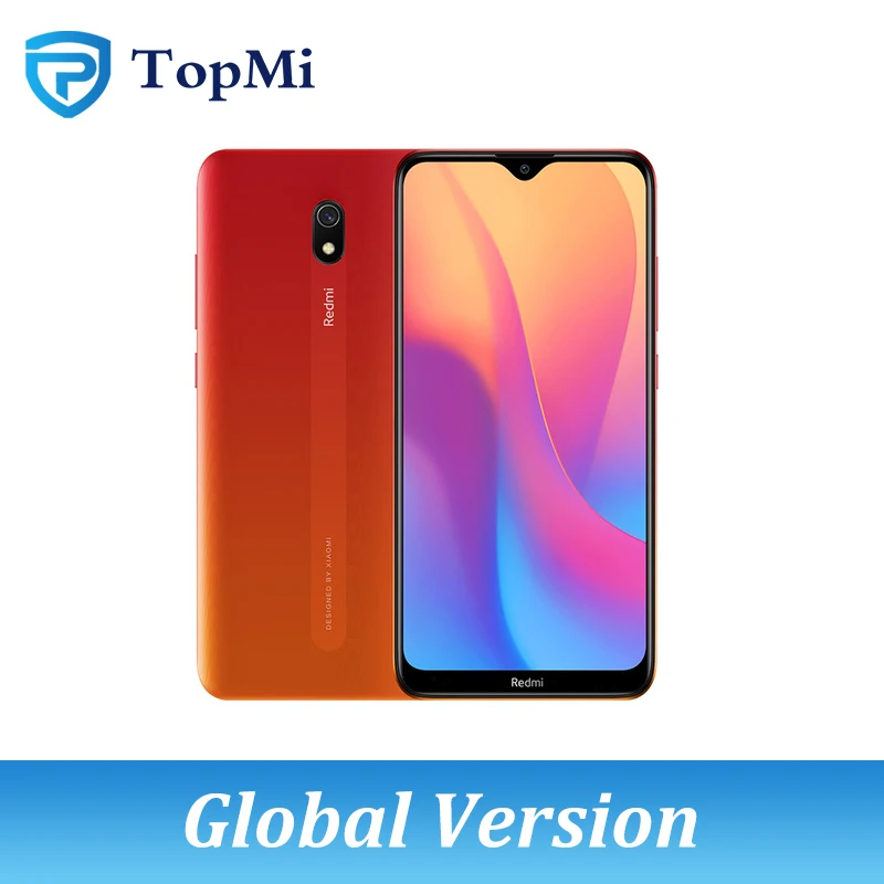 Sunset Red Глобальная версия Xiaomi Redmi 8A смартфон 2 Гб ОЗУ 32 Гб ПЗУ Spnadragon 439 5000 мАч 6,2" экран 12 Мп задняя камера мобильный телефон - Цвет: Sunset Red