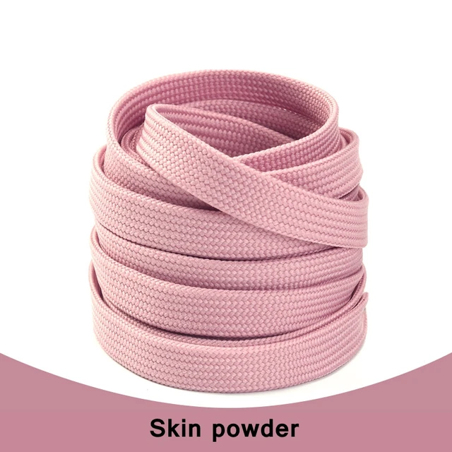 1Pair Sneakers Shoelaces Shoes Accessories Laces for Shoes Unisex Flat Shoe Laces Shoe Strings Shoelaces  Af1 Skin powder