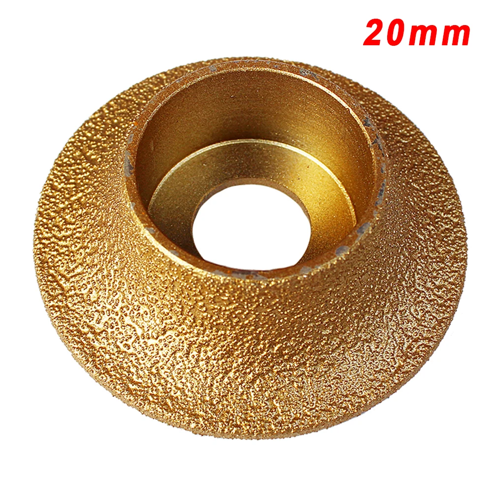 Gold Brazed Diamond Angle Grinder Grinding Wheel Stone Marble Polishing Disc install and convenient to use - Цвет: 20mm