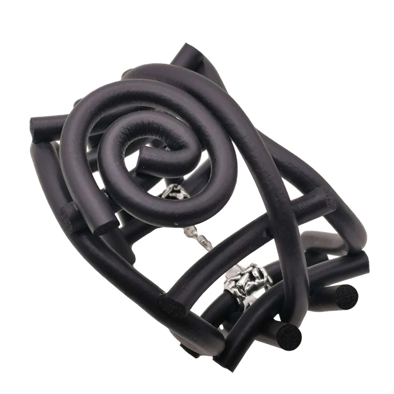 Bangle Bracelet Chain Bracelet UK Punk Bangles For Women Charm Bracelet Handmade Jewelry Black Chain Gothic Bracelet Adjustable Chains Rubber Jewellery