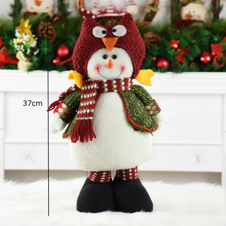 snowman Рождественское украшение для елки, креативный Санта-Клаус, снеговик, куклы, праздничная игрушка, подарок на год, рождественские фигурки, игрушки, Kerst Decoratie - Цвет: snowman