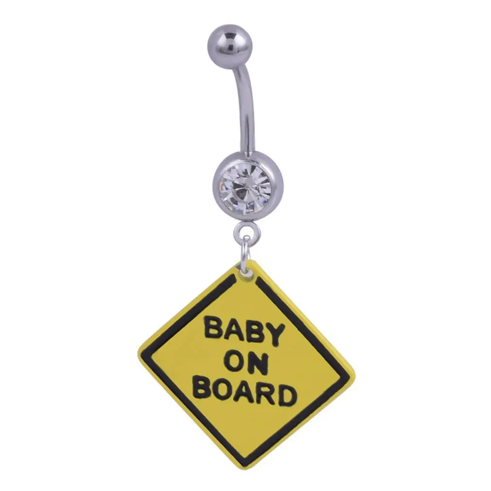 Baby on Board беременность материнство живот пупок бар Bioflex пластиковые гибкие PFTE пирсинг ювелирные изделия
